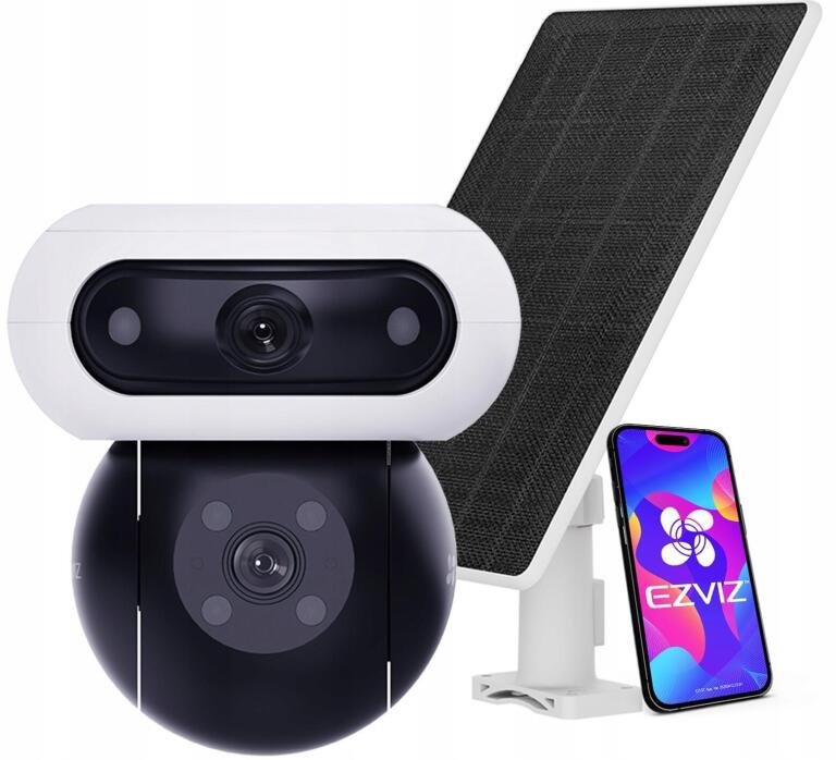 Kamera IP wewnętrzna, zewnętrzna Ezviz CB90x 4G + SOLAR PANEL WiFi 2037 (2)