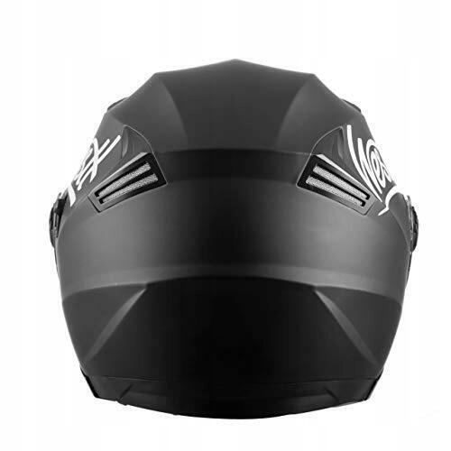 WESTT JET KASK MOTOCYKLOWY CZARNY MATOWY z podwójnym wizjerem ROZ. L 9065 (4)