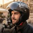 Kask motocyklowy Westt Open Face z przezroczystym wizjerem M 57-58cm 9010 (4)