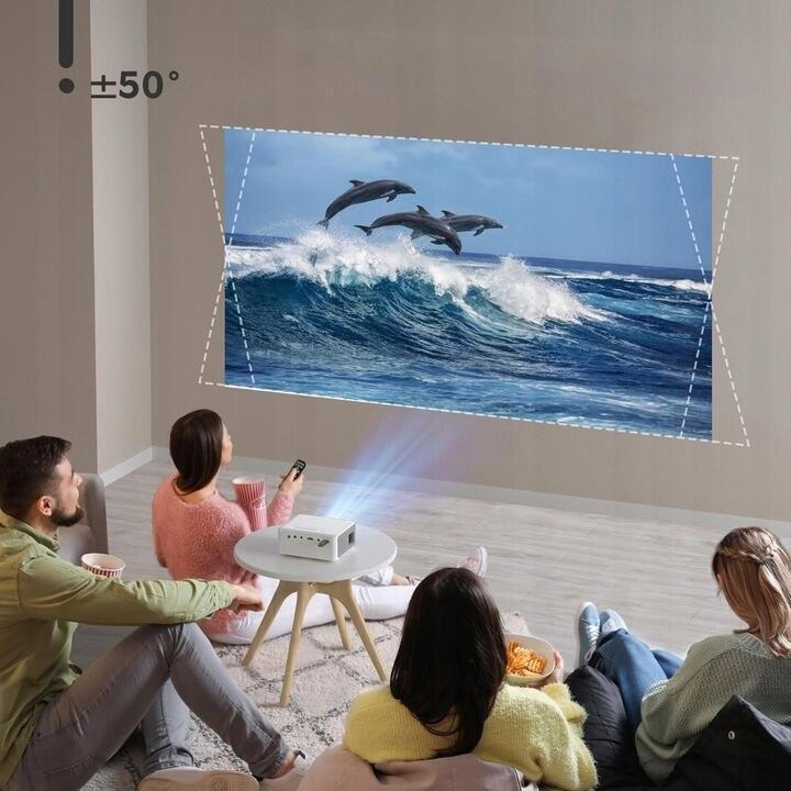 ŚWIETNY Projektor led - Mini rzutnik ze statywem - Akiyo ZOBACZ 4242 (6)