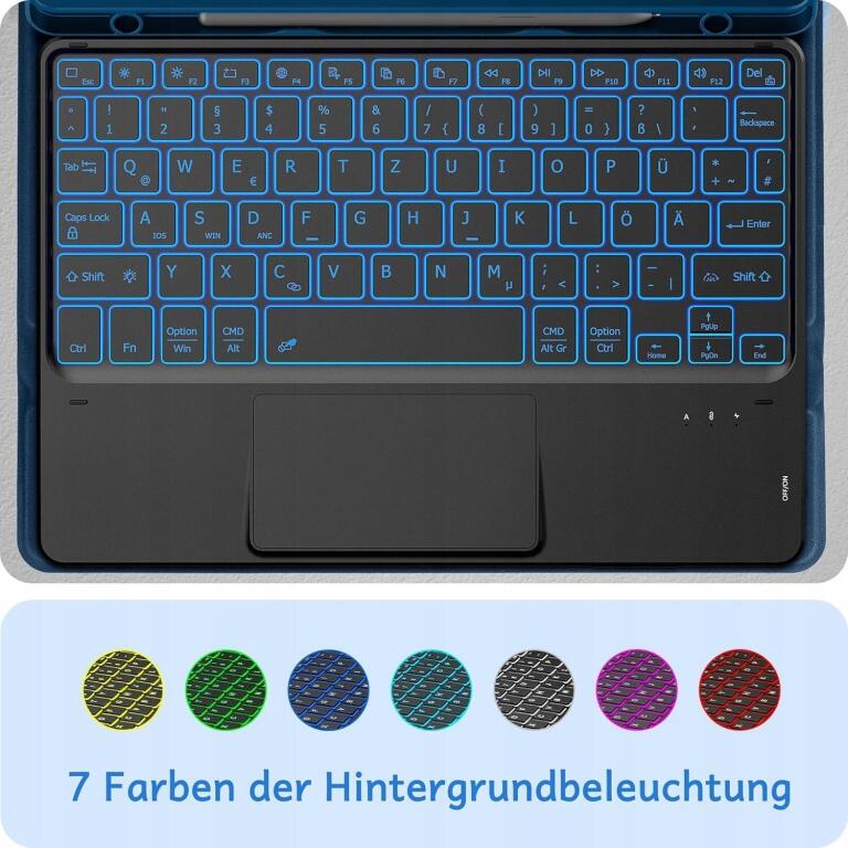 CACOE Etui z klawiatura do Samsung Galaxy Tab А9+ 2023 11