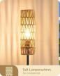 EDISHINE Lampa stojąca LED do salonu z abażurem z tkanej liny 9659 (4)
