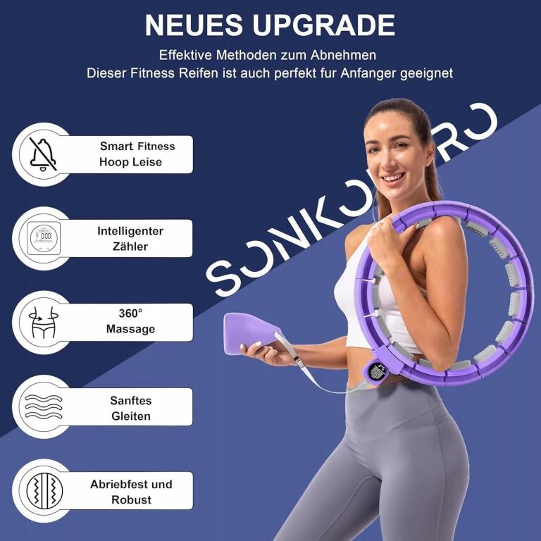 Smart Hoop dla dorosłych i początkujących, do odchudzania 122 Cm 4681 (2)