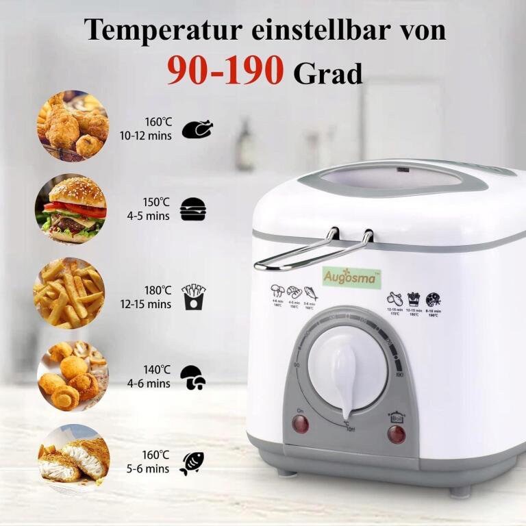 Mała 1 litrowa elektryczna Frytkownica olejowa 850-950 W 2343 (2)