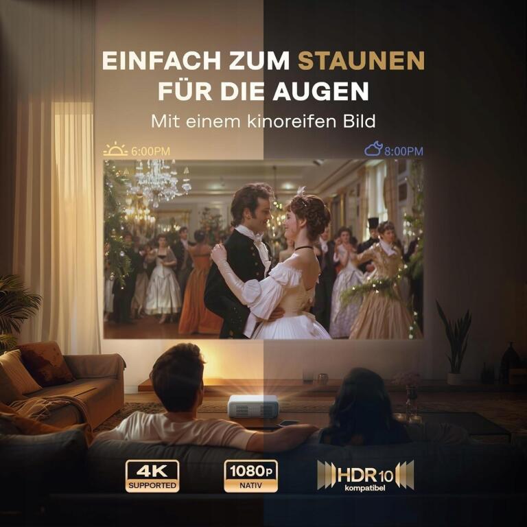 Aurzen Eazze D1 Inteligentny Projektor 4K FULL HD WIFI i Bluetooth 1276 (4)