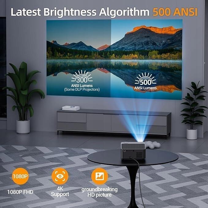 XGODY Projektor A45 Android 4K 1080P FULL HD Autofokus 5638P (5)