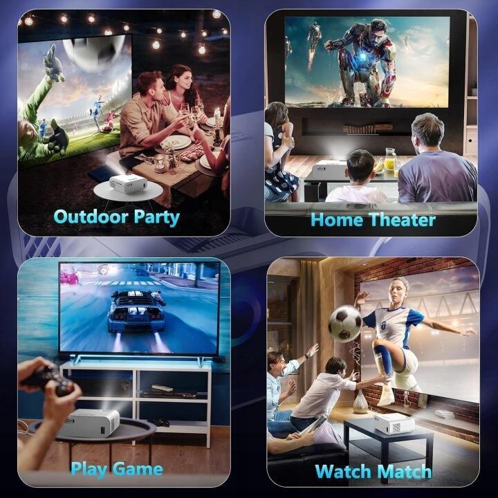 Projektor Full HD 9800 lumenów 1080p 5G WiFi Bluetooth 4K 7641 (4)