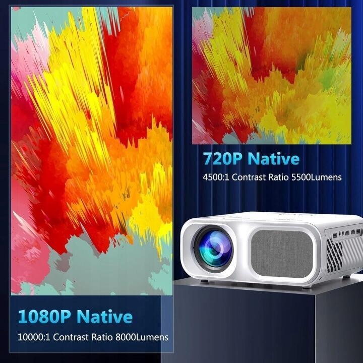 Projektor Full HD 9800 lumenów 1080p 5G WiFi Bluetooth 4K 7641 (5)