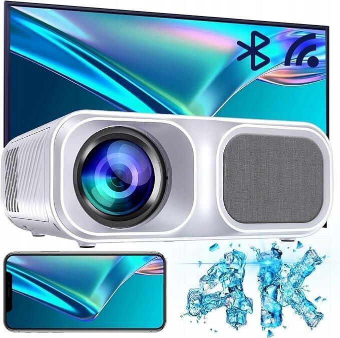 Projektor Full HD 9800 lumenów 1080p 5G WiFi Bluetooth 4K 7641