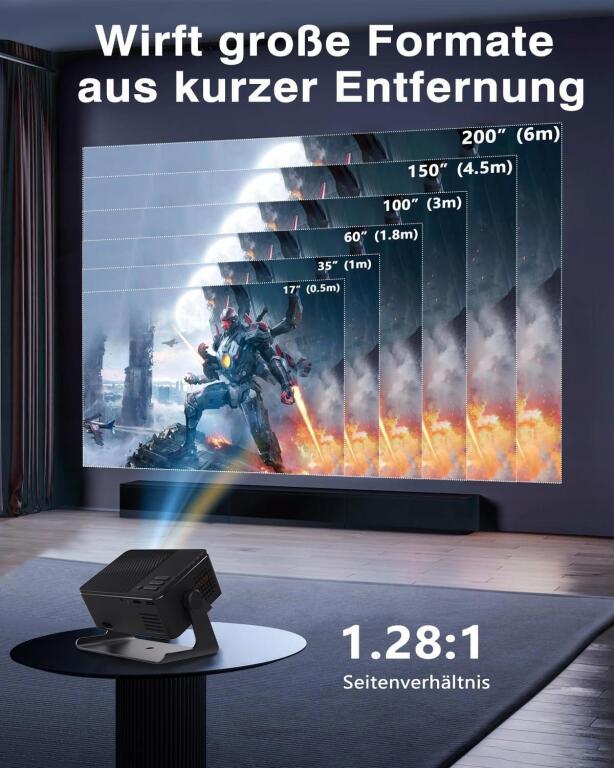Inteligentny projektor KEPEAK mini, 4K, FULL HD 3773 (5)