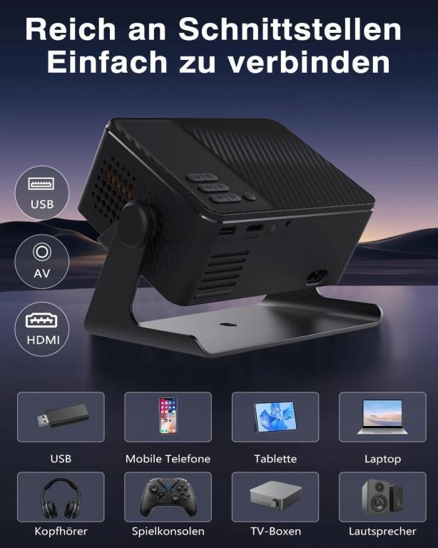 Inteligentny projektor KEPEAK mini, 4K, FULL HD 3773 (8)