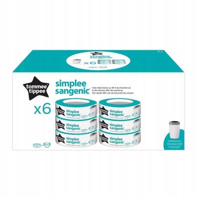 Zestaw wkładów do kosza Tommee Tippee Sangenic Simplee 6 szt. 3750