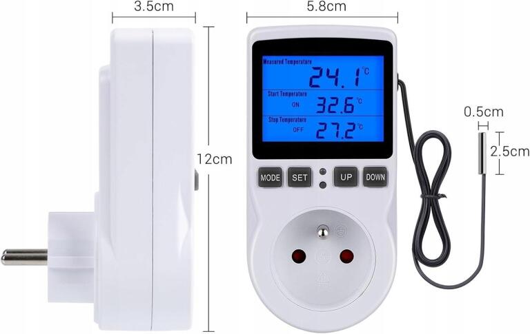 Gniazdo Regulatora temperatury Termostat InkbirdPlus 6247 (2)