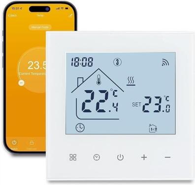 TERMOSTAT OGRZEWANIA SMART WIFI TUYA BEOK TDR89W-WIFI-WP 5691