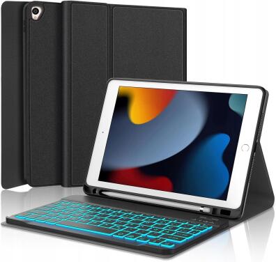 Etui z Klawiaturą na iPad 9 generacji z podświetlonymi klawiszami 0620