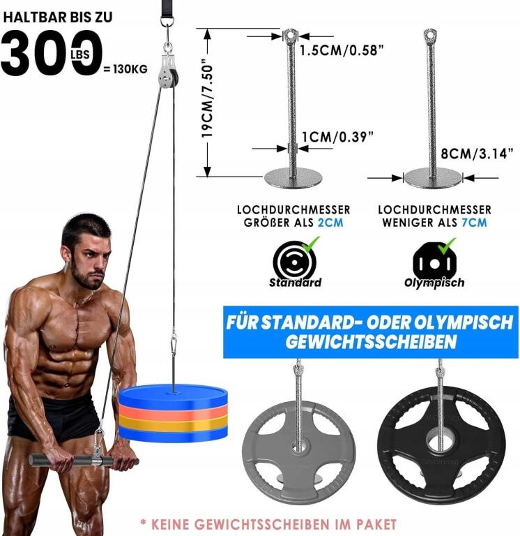 System bloczków do treningu w domu LAT PULL DOWN, 3w1 1382 (4)
