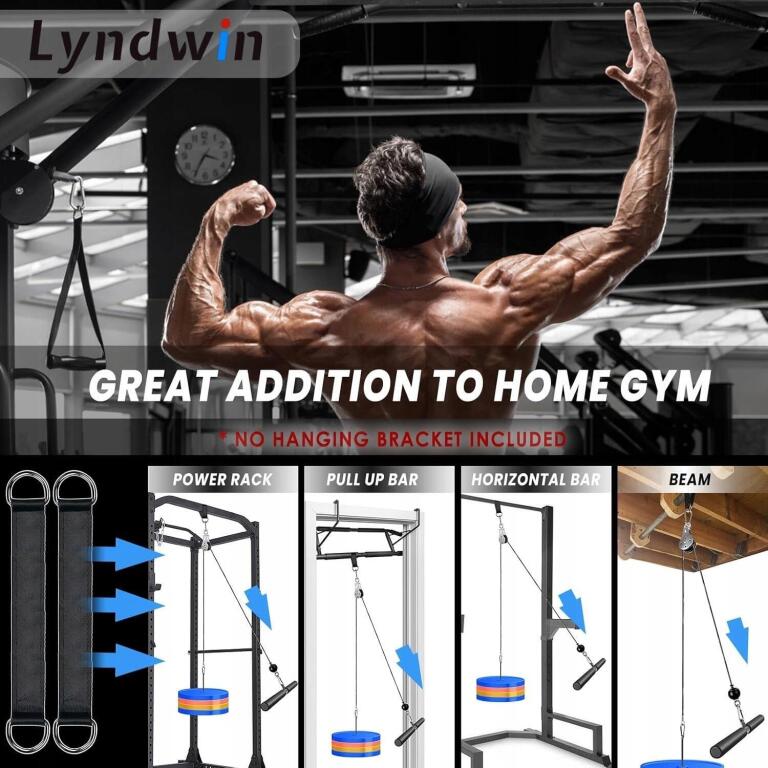 System bloczków do treningu w domu LAT PULL DOWN, 3w1 1382 (7)