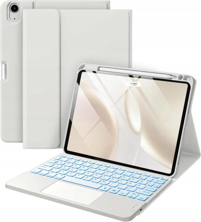 Etui z klawiaturą do iPada Air 11'' M4 M3 M2 (2026/2025/2024) SZARE 4947 (1)