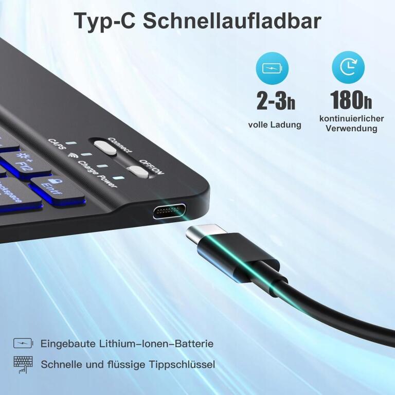 Etui z klawiaturą do iPada Air 11'' M4 M3 M2 (2026/2025/2024) CZARNE 0339 (2)