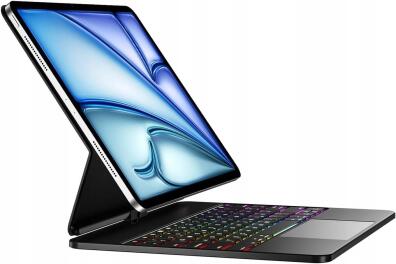 ŚWIETNE Etui z klawiaturą Vobafe do iPada Air 13 cali M2 2024 4678U