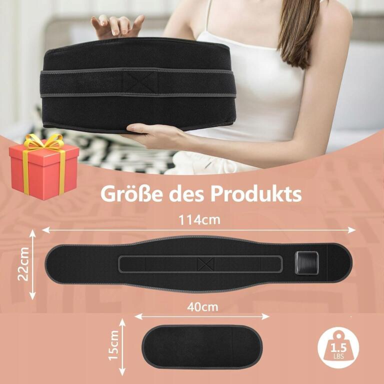 Pas grzewczy do masażu bezprzewodowy wibracyjny 8588 (7)