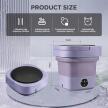 Mini pralka, składana, przenośna, ultradźwiękowa, z suszarką 6,5l 8552 (2)