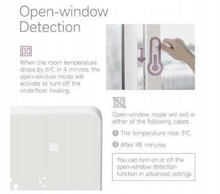 Beok inteligentny termostat do ogrzewania podłogowego TGM50 WIFI biały 5477 (5)