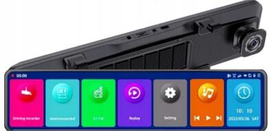 Lusterko 12 Wideorejestrator jazdy Kamera Android Auto Carplay 4K 1383