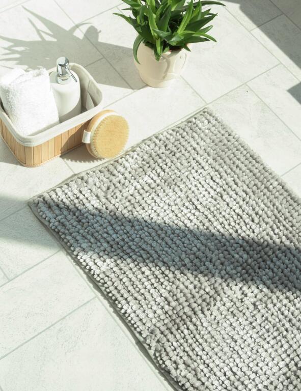 Dywanik łazienkowy e-floor szary 40x60 cm poliester antypoślizgowy 5123 (7)