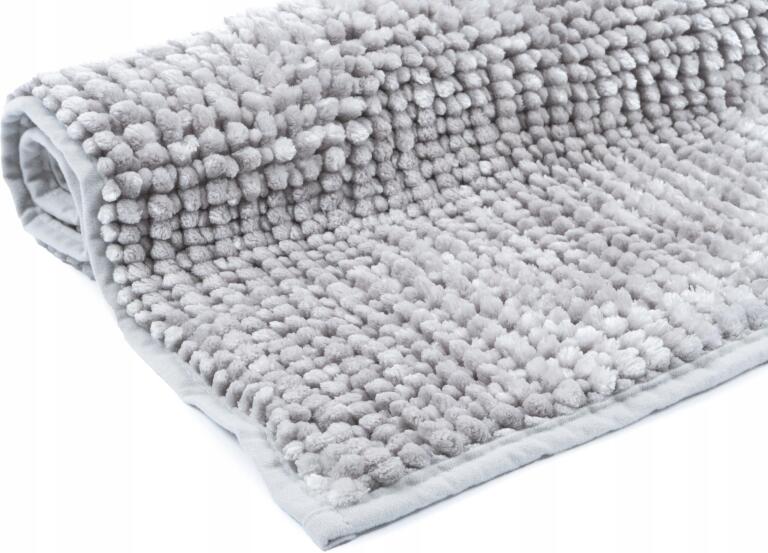 Dywanik łazienkowy e-floor szary 40x60 cm poliester antypoślizgowy 5123 (10)