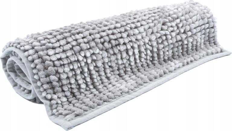 Dywanik łazienkowy e-floor szary 40x60 cm poliester antypoślizgowy 5123 (6)