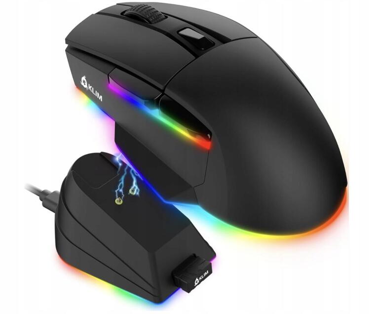 KLIM Blaze X RGB - mysz gamingowa bezprzewodowa, 12 000 DPI, RGB 4959U