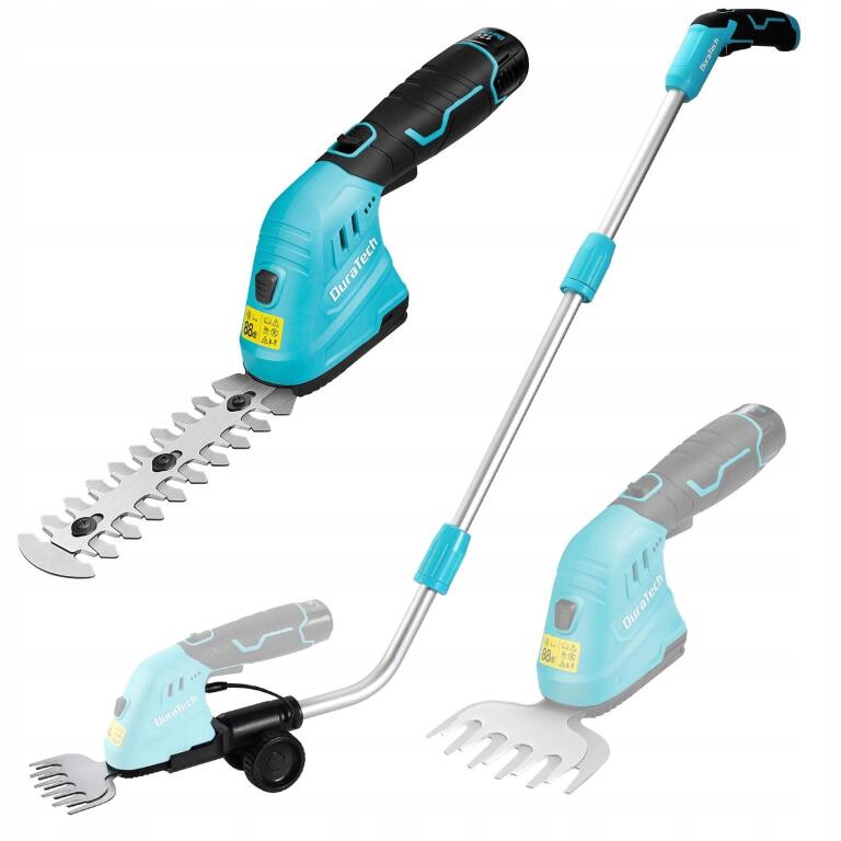 DURATECH Nożyce 2w1 Akumulatorowe 12V Teleskopowe 126cm Ostrze 160mm 4877