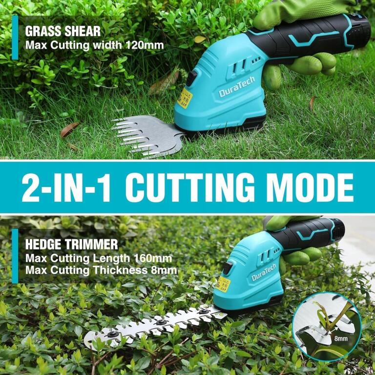 DURATECH Nożyce 2w1 Akumulatorowe 12V Teleskopowe 126cm Ostrze 160mm 4877 (7)