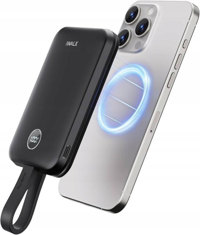MAGNETYCZNA PRZENOŚNA ŁADOWARKA POWERBANK IWALK 10000 mAH IPHONE 4771