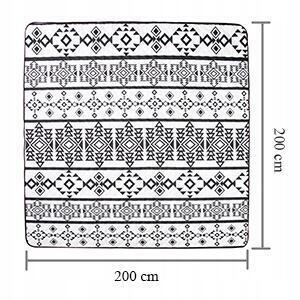 Świetny WODOSZCZELNY KOC PIKNIKOWY PLAŻOWY OGRODOWY 200 x 200 cm WARTO 2179 (4)
