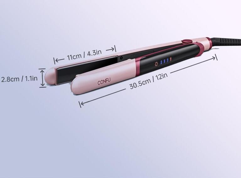 Prostownica 2W1 do loków i prostowania, z wyświetlaczem LCD 5293 (3)