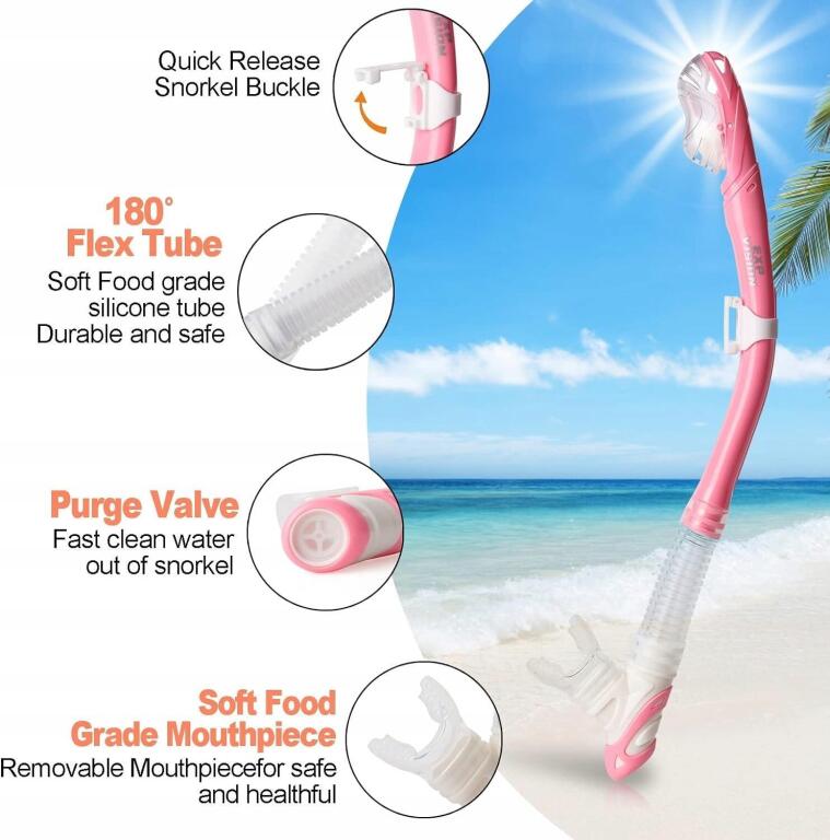 Exp Vision zestaw do snorkelingu, maska do nurkowania 8105 (3)