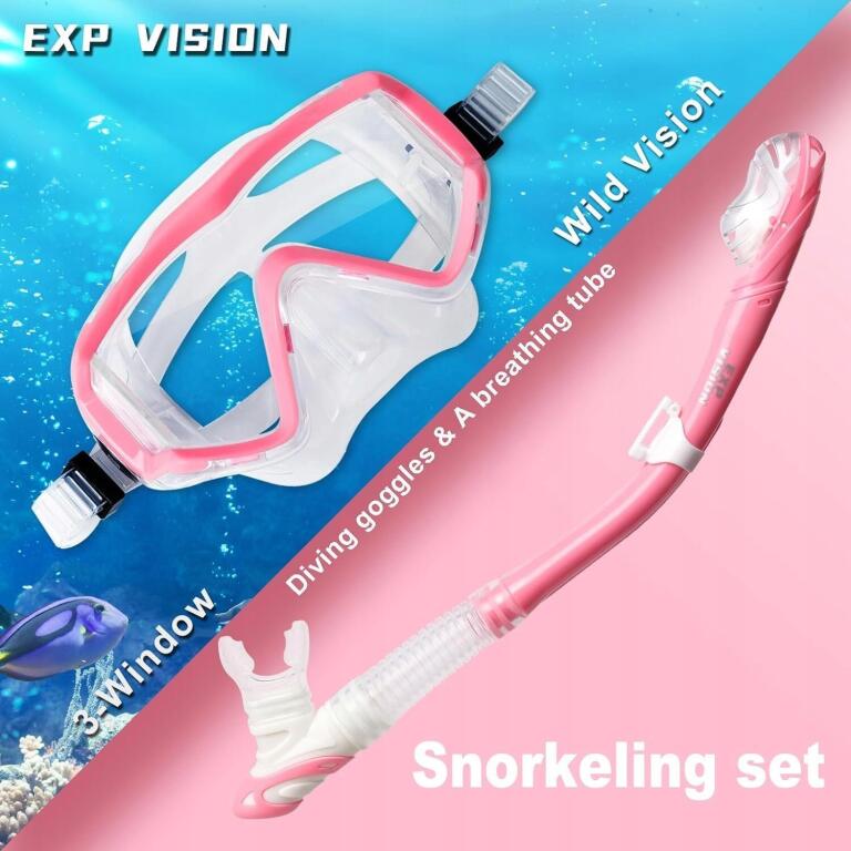 Exp Vision zestaw do snorkelingu, maska do nurkowania 8105 (4)