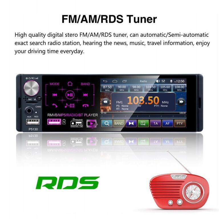 Odtwarzacz MP5 P5130, Bluetooth, odtwarzacz MP3 z radiem 3911 (3)