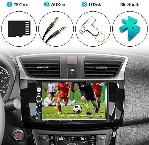 Radio samochodowe CAR PLAY ANDROID/iOS BT GPS 2-DIN PODOFO SH4AMPOD 1967 (3)
