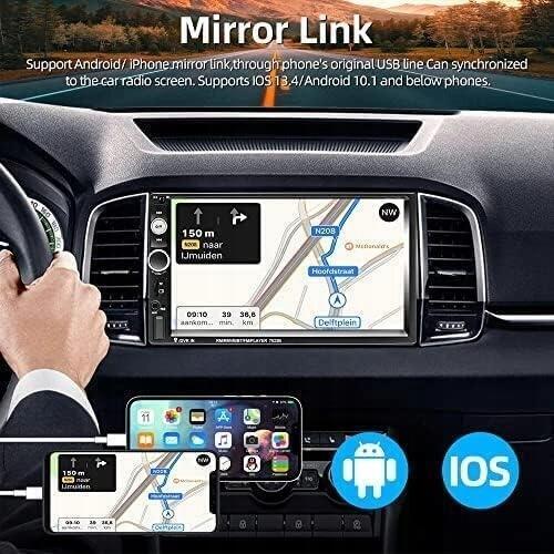 Radio samochodowe CAR PLAY ANDROID/iOS BT GPS 2-DIN PODOFO SH4AMPOD 1967 (2)