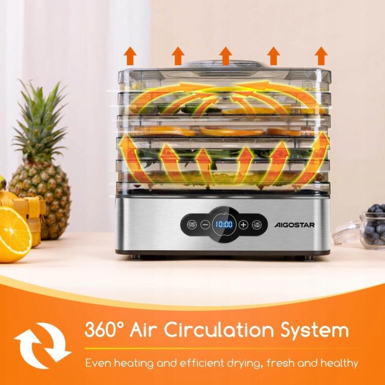 Suszarka spożywcza Aigostar Crispy 240 W 4507 (2)