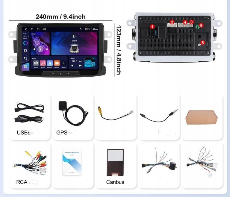 2G + 64G CAMECHO Android 13 radio samochodowe z kamerką cofania 4356 (8)