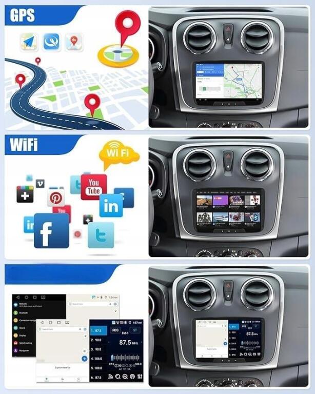 2G + 64G CAMECHO Android 13 radio samochodowe z kamerką cofania 4356 (3)