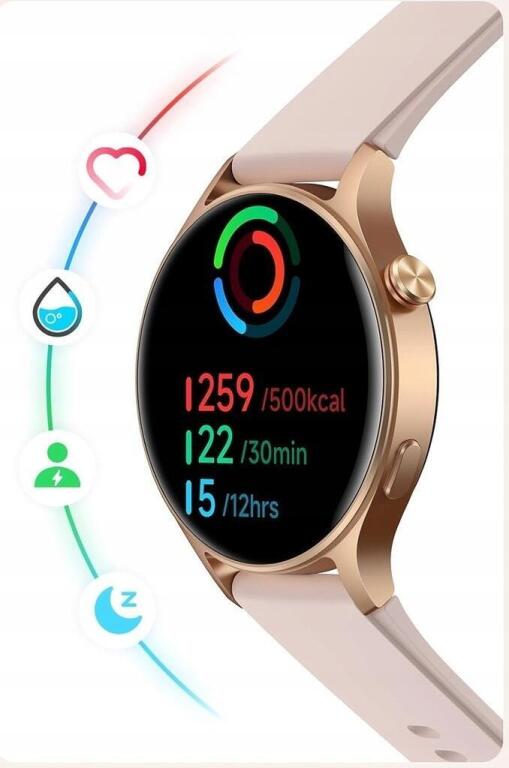 Smartwatch funkcja telefonu SMS Pulsometr Monitorowanie Snu IP68 WARTO 6874 (3)