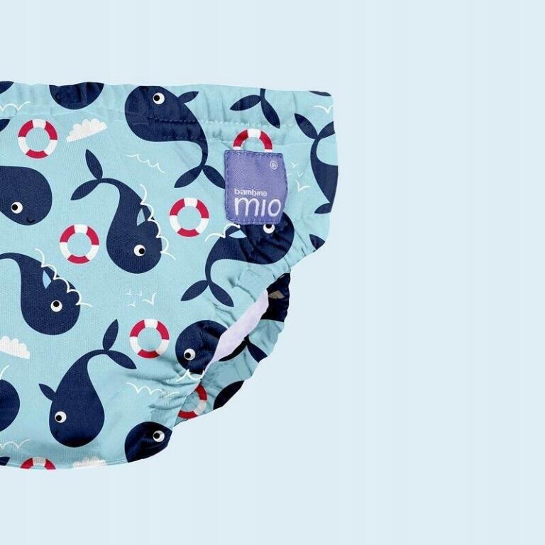 Pieluszka do pływania Bambino Mio Whale Bay niebieskie rozmiar M 2278 (2)
