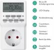 ZESTAW 2szt Programator czasowy HBN 3680W 16A LCD timer gniazdko 1115 (3)