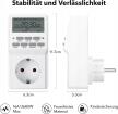 ZESTAW 2szt Programator czasowy HBN 3680W 16A LCD timer gniazdko 1115 (5)