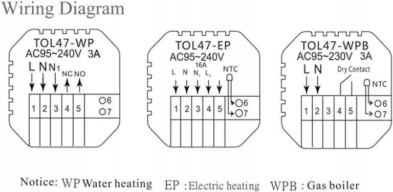 Inteligentny termostat Beok Tuya ścienny Wi-FiAlexa, Google TOL47WIFI 1985 (4)